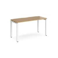 Home Office Single Desk Rectangular Oak 4 Feet 1,400 (W) x 600 (D) x 725 (H) mm Wood