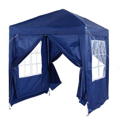 Outsunny Pop Up Gazebo Outdoors Water proof Blue 2000 mm x 2000 mm x 2450 mm