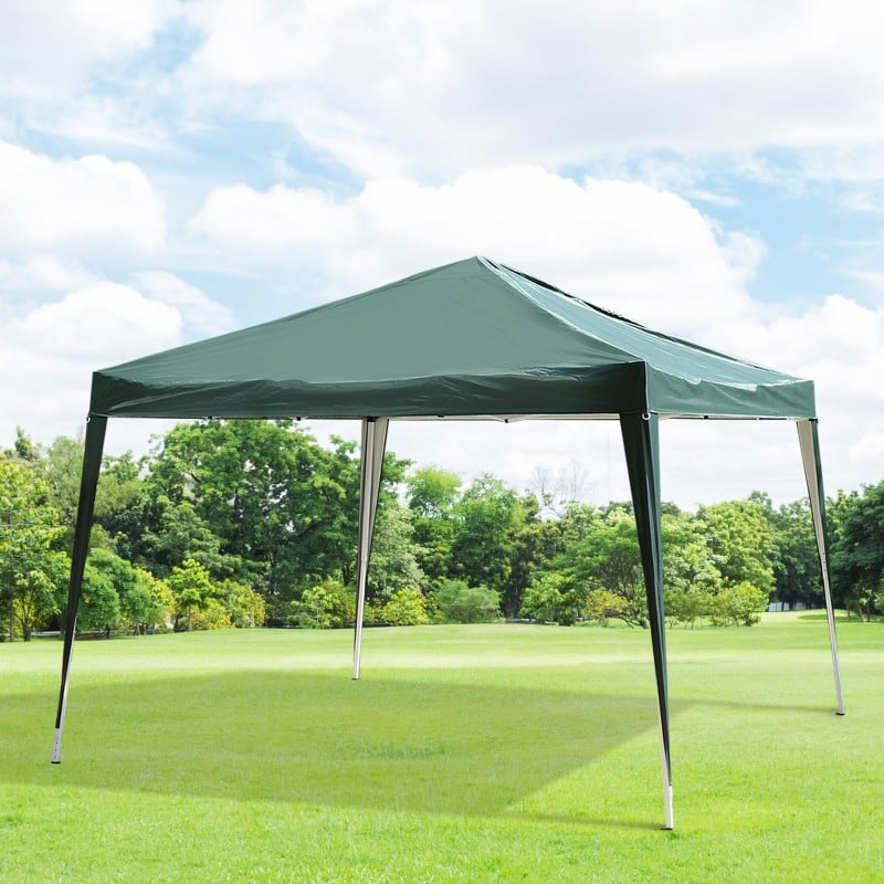 OutSunny Gazebo 3 x 3 x 1.85 m Green, White