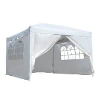Outsunny Pop Up Gazebo Outdoors Water proof White 3000 x 3000 mm