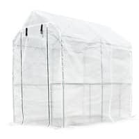 Outsunny Walk In Greenhouse Outdoors Waterproof White, Green 1000 mm x 2000 mm x 2150 mm