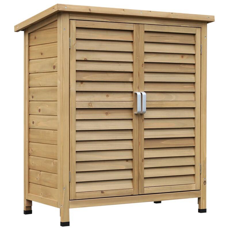 OutSunny Garden Shed 0.465 x 0.87 x 0.965 m Wood