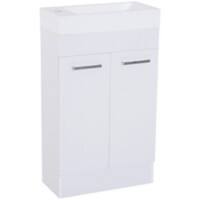 Kleankin Bathroom Cabinet White 500 mm x 250 mm x 860 mm