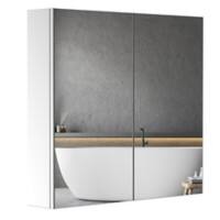 HOMCOM Bathroom Mirror Cabinet 02-0549 Stainless Steel Silver 600 mm x 120 mm x 550 mm