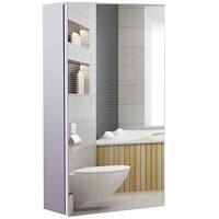 HOMCOM Bathroom Mirror Cabinet 02-0548 Stainless Steel Teal 300 mm x 140 mm x 550 mm