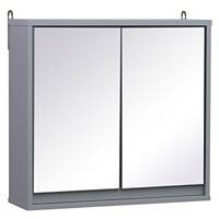 HOMCOM Cabinet 834-172 Particle Board Grey 480 mm x 145 mm x 450 mm