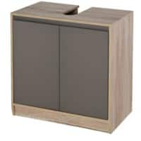 HOMCOM Cabinet 834-243 MDF, Particle Board Grey, Brown 600 mm x 300 mm x 598 mm