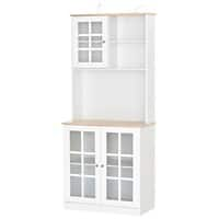 HOMCOM Sideboard 835-209V01 MDF White 370 mm x 800 mm x 1830 mm