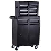 DURHAND Tool Chest Cabinet B20-073 Metal Black 280 mm x 525 mm x 1045 mm