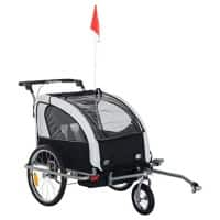 HOMCOM Baby Stroller & Trailer 5664-0101BW Multicolour