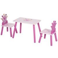 HOMCOM Children Table Set 312-015 Pink