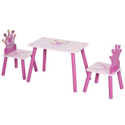 HOMCOM Children Table Set 312-015 Pink