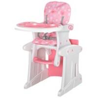 HOMCOM High Chair 420-008PK HDPE (High Density Polyethylene) Pink