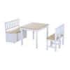 HOMCOM Kids Table And Chairs Set 312-001 MDF (Medium-Density Fibreboard), Pine Wood White