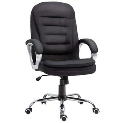 Vinsetto Office Chair Black Sponge, PU, Linen 921-170V70BK
