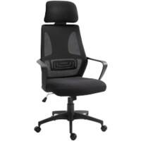 Vinsetto Office Chair Fixed Armrests Black 120 kg 921-225V70 605 x 595 mm