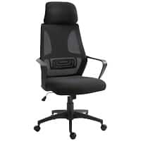 Vinsetto Office Chair Fixed Armrests Black 120 kg 921-225V70 605 x 595 mm