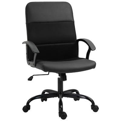 Vinsetto Office Chair Black PVC, Mesh Fabric, Oxford, Metal, Sponge 921