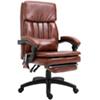 Vinsetto Office Chair Brown PVC Leather, PU Leather, Metal 921-341V70