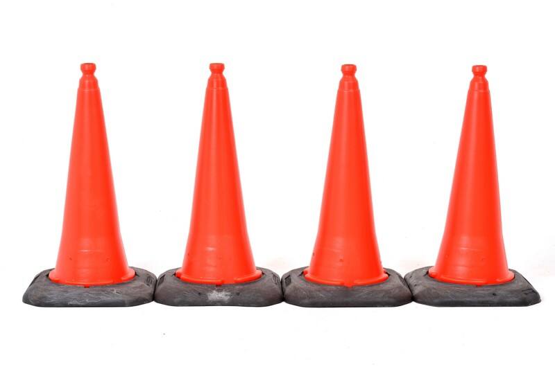 SLINGSBY Sports Cone 30 x 29 x 115 cm Yellow Pack of 4