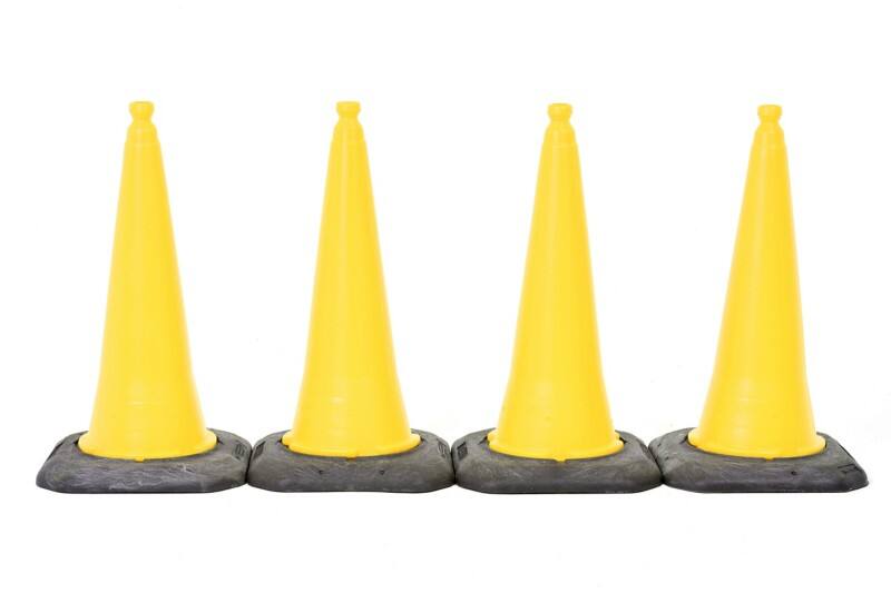 SLINGSBY Sports Cone 30 x 29 x 115 cm Yellow Pack of 4
