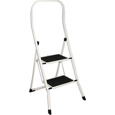 SLINGSBY Step Stool White 47.5 x 20 x 114.5 cm