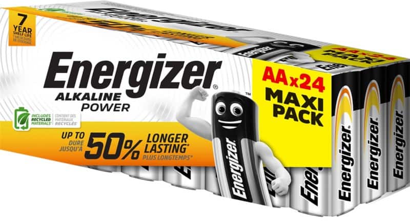 Energizer Battery Alkaline Power AA LR6 2700 mAh Alkaline 1.5 V 24 24 Pieces
