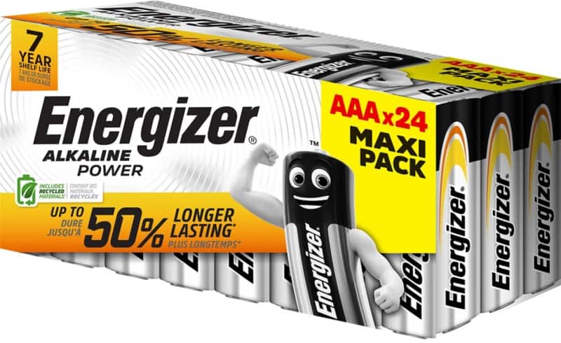 Energizer AAA Alkaline Batteries Power LR03 1.5V Protection Against Leakage Pack of 24