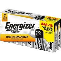 Energizer AAA Alkaline Batteries Power LR03 1.5V Pack of 16
