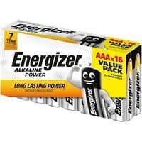 Energizer AAA Alkaline Batteries Power LR03 1.5V Pack of 16