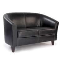 Nautilus Designs Ltd. High Back Tub Style Armchair Upholstered in a durable Leather Effect Finish Brown