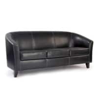 Nautilus Designs Ltd. High Back Tub Style Armchair Upholstered in a durable Leather Effect Finish DPA7783/BW Brown