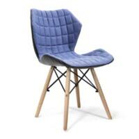 Nautilus Chair Fabric Fixed Armrest Grey 110 kg BCF/B570/DN
