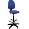 Nautilus Designs Ltd. Medium Back Draughtsman Chair - Twin Lever Blue