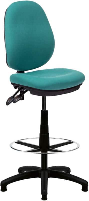 Nautilus Draughtsman Chair Permanent Contact Fabric Without armrest Green 110 kg