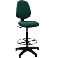 Nautilus Designs Ltd. Medium Back Draughtsman Chair - Twin Lever Green