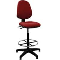 Nautilus Draughtsman Chair Permanent Contact Fabric Without armrest Wine Red 110 kg BCF/P505/RD/FCK