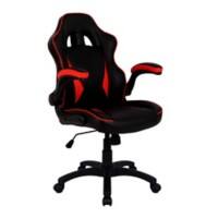 Nautilus Designs Ltd. Executive Ergonomic Gaming Style Office Chair with Folding Arms, Integral Headrest and Lumbar Support