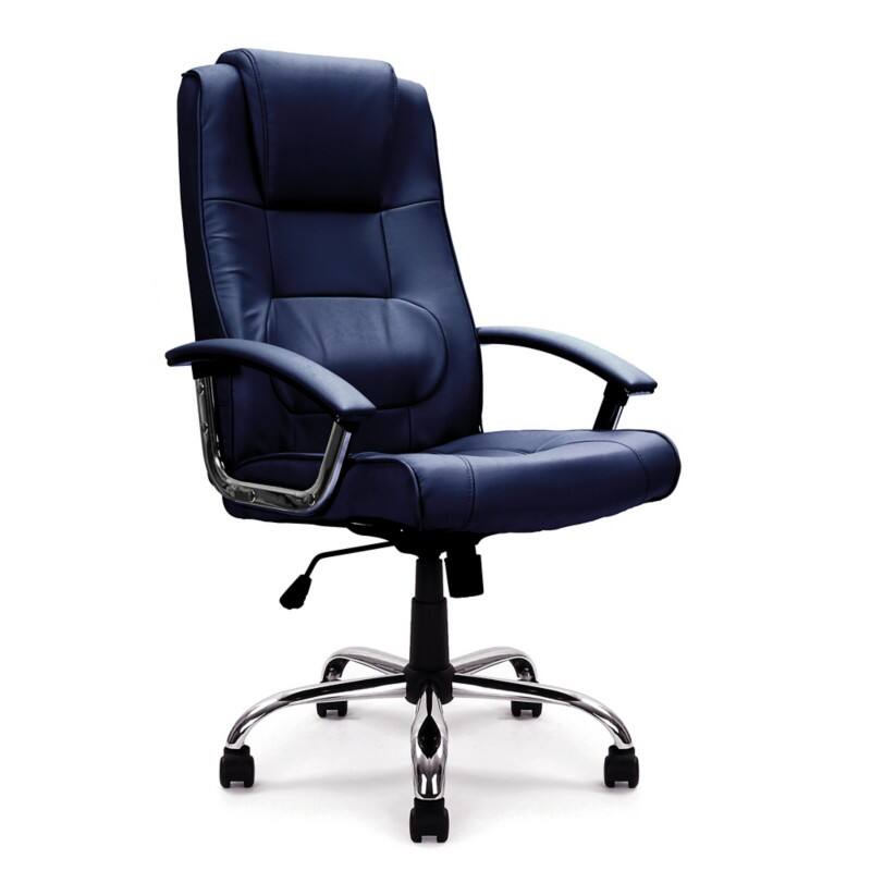 Nautilus Manager Chair Basic Tilt Fixed Armrest Blue 110 kg