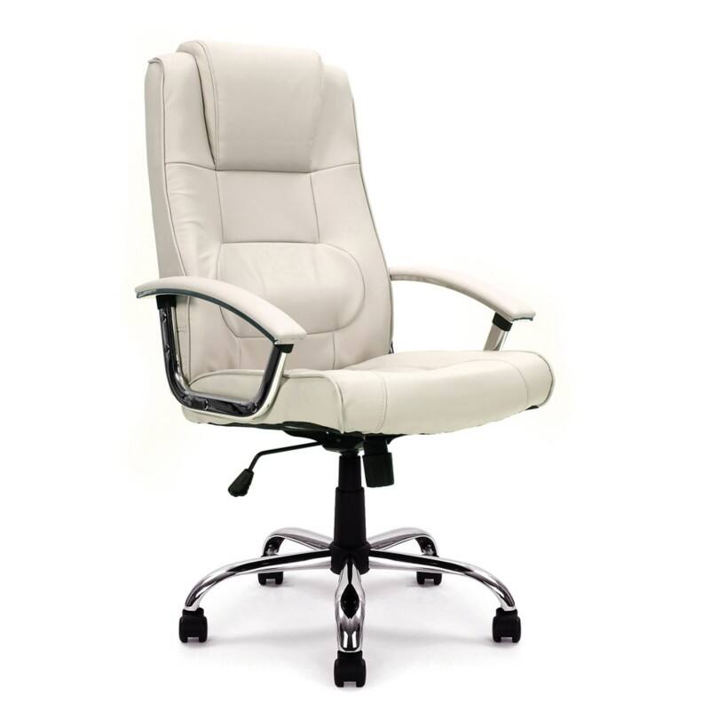 Nautilus Manager Chair Basic Tilt Fixed Armrest Cream 110 kg