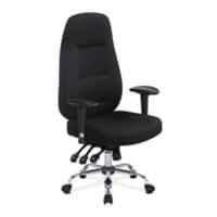 Nautilus Office Chair Fabric Height-Adjustable Armrest Black 130 kg BCF/R440/BK