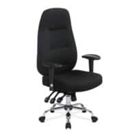 Nautilus Designs Ltd. Nautilus Designs Ltd 24 Hour Synchronous Operator Chair with Fabric Upholstery and Chrome Base