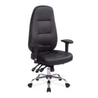 Nautilus Office Chair Bonded leather Height Adjustable Black 130 kg BCL/R440/BK