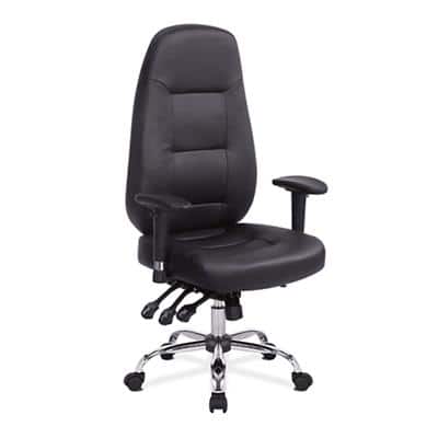 Nautilus Office Chair Bonded leather Height Adjustable Black 130 kg BCL/R440/BK