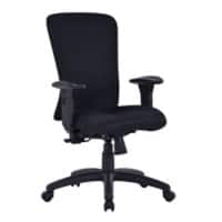 Nautilus Operator Chair Fabric Height-Adjustable Armrest Black 180 kg BCF/K360/BK