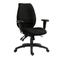 Nautilus Office Chair Fabric Height-Adjustable Armrest Black 110 kg DPA1431FBSY/ABK