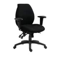 Nautilus Office Chair Fabric Height-Adjustable Armrest Black 110 kg DPA1435MBSY/ABK