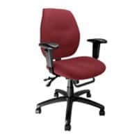 Nautilus Office Chair Fabric Height-Adjustable Armrest Wine Red 110 kg DPA1435MBSY/AWN