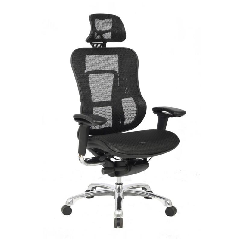 Black Mesh Executive Chair with Adjustable