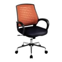 Nautilus Operator Chair Basic Tilt Mesh Fixed Armrest Orange 110 kg BCM/F1203/OG